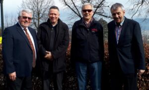 VTG-Vorstand v.l.: Franz Seiser, Frank Hinkelmann, Max Eugster, Franz Wimberger (nicht im Bild Paul Tarmann)